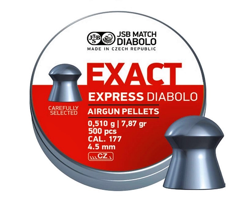 JSB Exact Express 4.50mm Luchtdruk Kogeltjes blikje 500